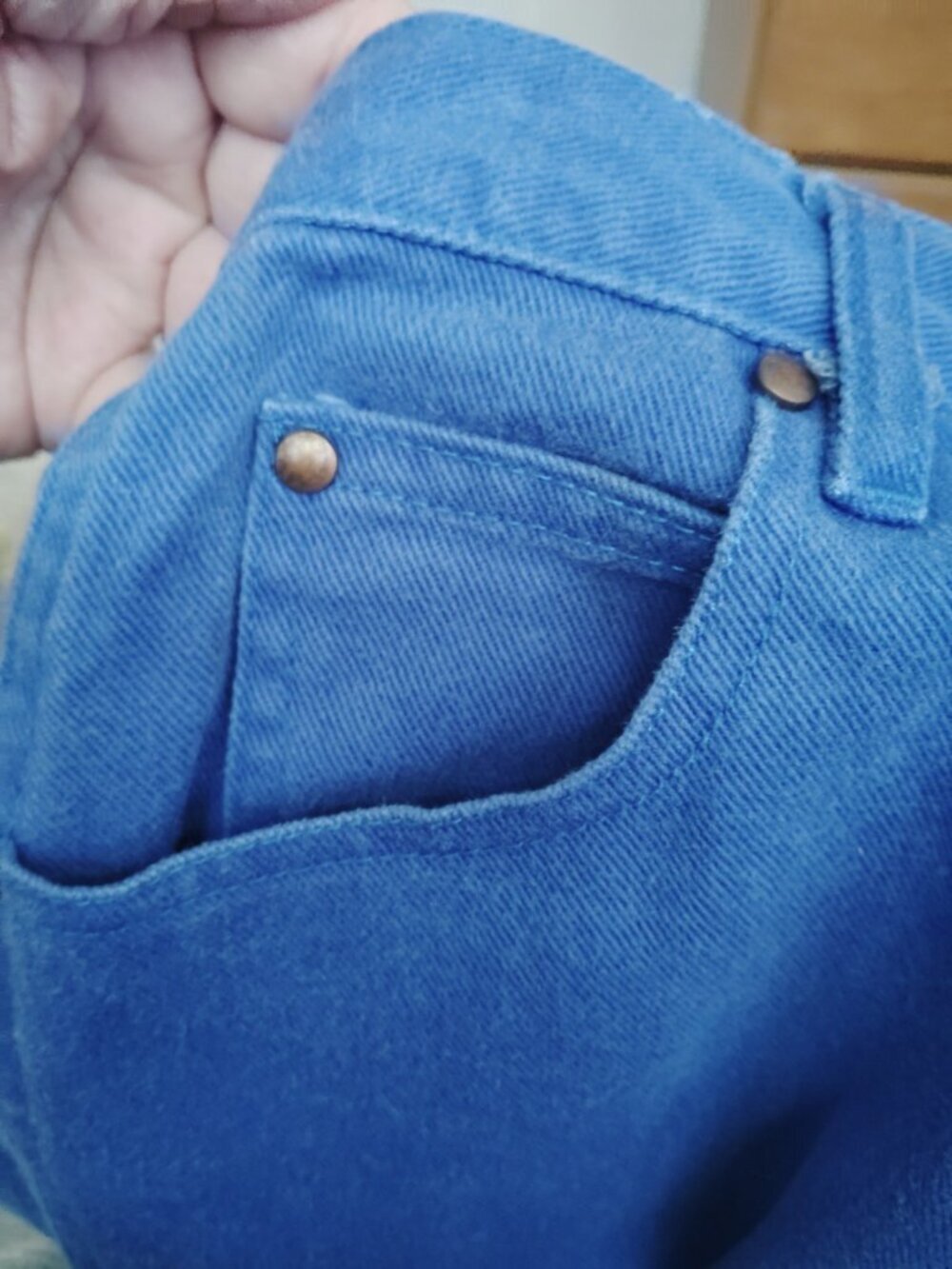 Vintage Newport News Size 6 Womens Jeans Blue 26x33 Mom Jeans - Picture 6 of 8